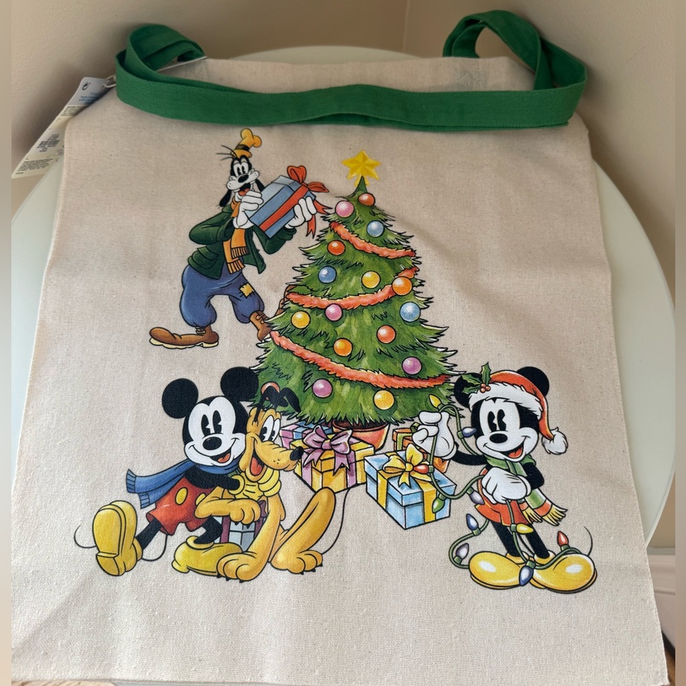 Primark Disney Mickey & Friends Christmas Canvas Tote Bag